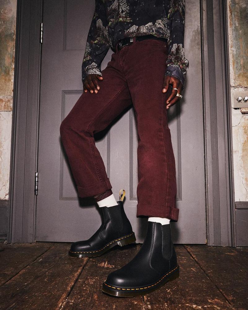 Dr Martens Vegan 2976 Felix Ankelstøvler Herre Sort | DK 456NWY